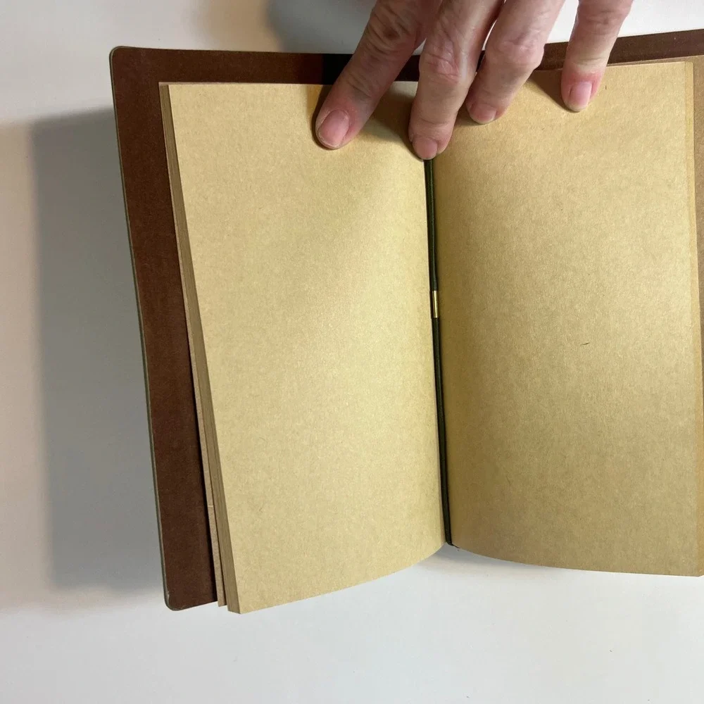 Classic Olive Green Softcover Travel Notebook with Elastic Closure